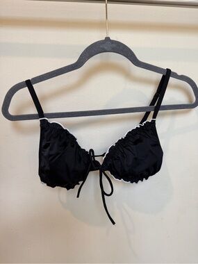 wild fable Black Bikini top with White Trim